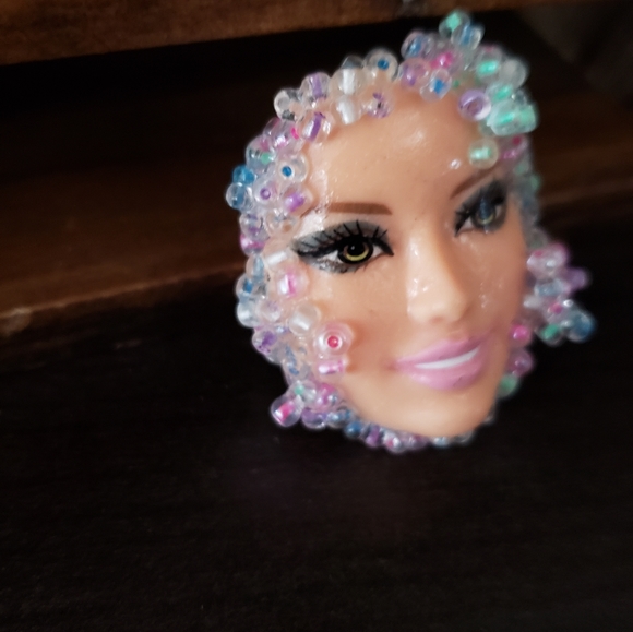 barbie head ring